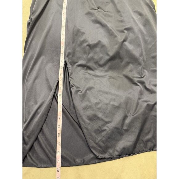 vanity fair black half slip. Classy Slit. Nylon. Women. Sz 2XL - Picture 9 of 11